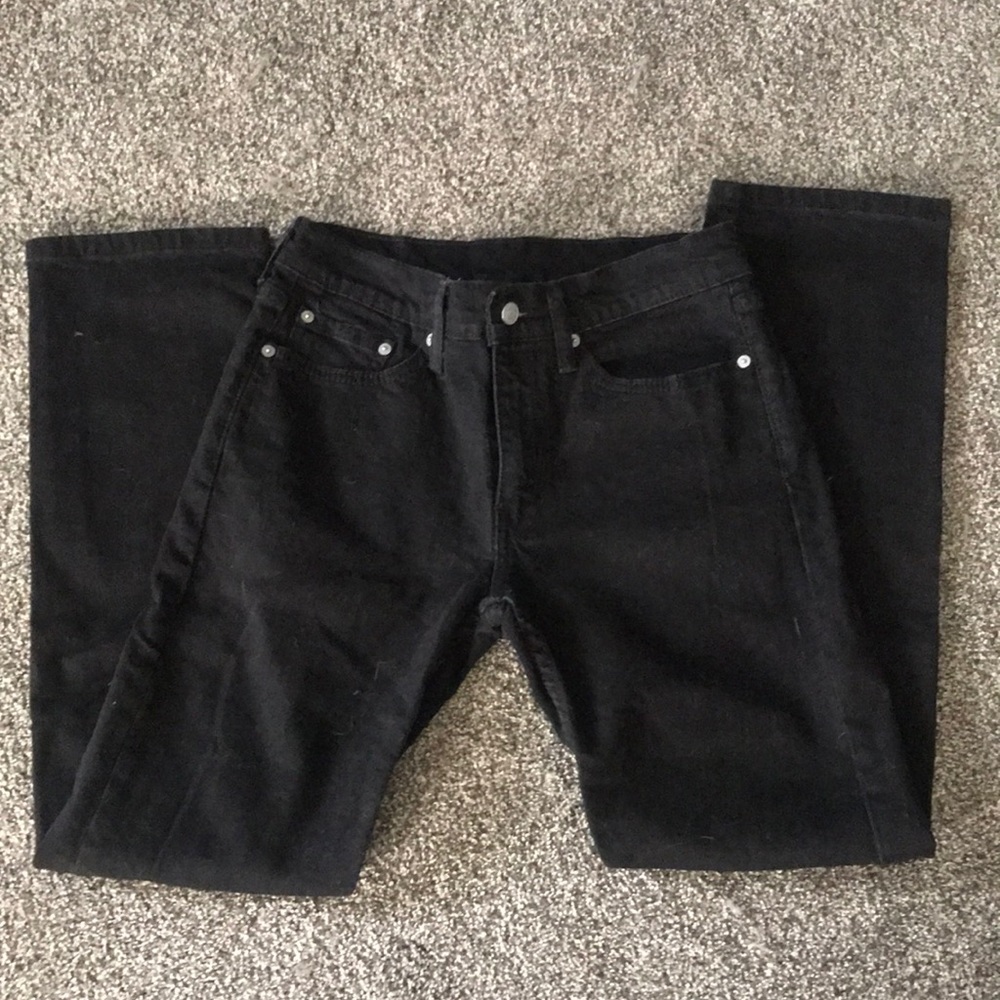 Levi’s Men’s Black Slim Straight Jeans - 29/30